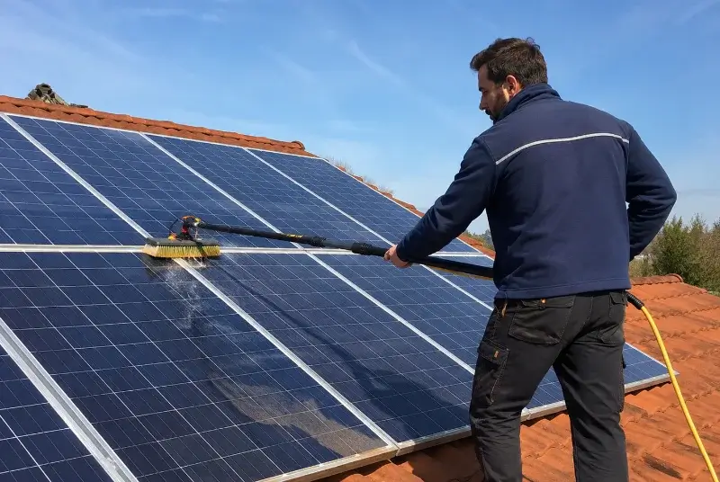 Nettoyage et entretien de panneaux solaires à Vougy